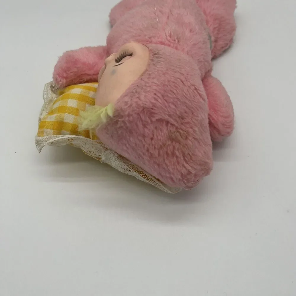VTG Commonwealth Pink RUBBER FACE Sleeping Baby 11